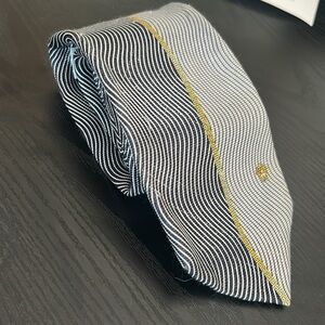 Vintage Gianni Versace Silk Tie – Medusa Logo & Greek Key Detail
